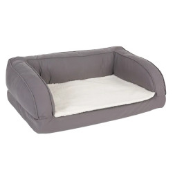Cama ortopédica gris para perros | Memory foam y confort