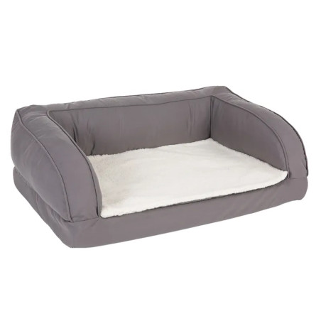 Cama ortopédica gris para perros | Memory foam y confort