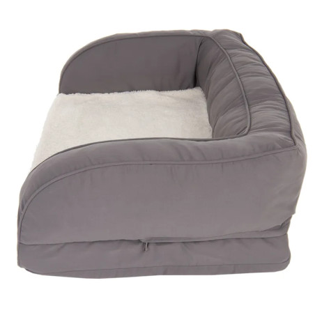 Cama ortopédica gris para perros | Memory foam y confort