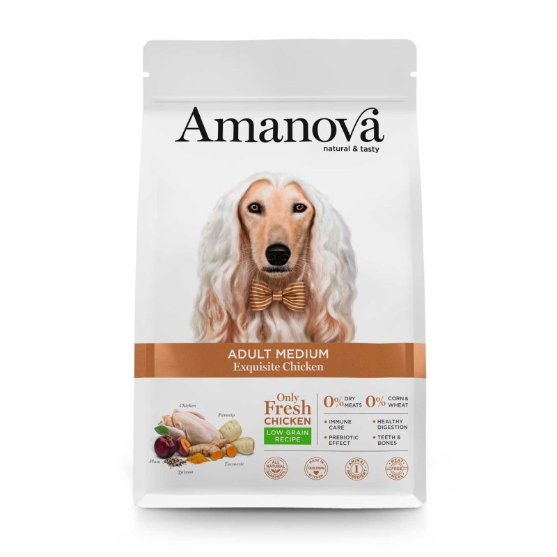 Pienso Amanova Pollo y Quinoa 12 kg | Hipoalergénico y Nutritivo